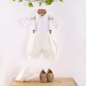 Bautizo de Niño Beige con Tirantes