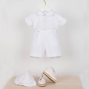 Bautizo Blanco Con Punto Paris