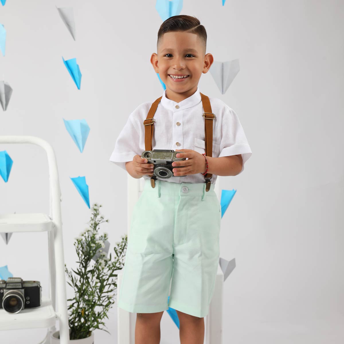 Camisa de Niño AnaRuga Blanca