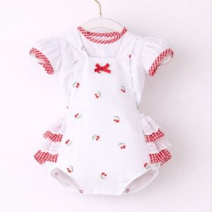 Romper de Niña Blanco Cherry